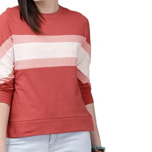 2025 camiseta de mujer de manga corta de moda con logotipo personalizado ropa deportiva de verano camiseta transpirable camiseta atlética Color de bloque - Product Image 3