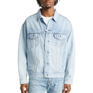 Veste en jean à poches multiples pour hommes Vestes en jean de base solides pour hommes à vendre Personnalisation Design propre - Product Image 1