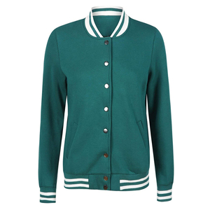 Hot Selling KATBROS INDUSTRY OEM Cheap Price <b>Top</b> Trending Women's Casual Long Sleeve Varsity Bomber Jacket <b>Woolen</b> Windproof - Product Image 1