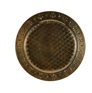 Plaque de chargeur en laiton la plus vendue Table de dîner de mariage assiette de chargeur de service en forme ronde décorative en gros - Product Image 6