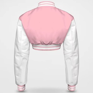 แจ็กเก็ตขนสัตว์ระบายอากาศได้ดีสำหรับผู้หญิงเสื้อคลุมมหาวิทยาลัยผ้ากำมะหยี่ปักลายตัวอักษร - Product Image 3