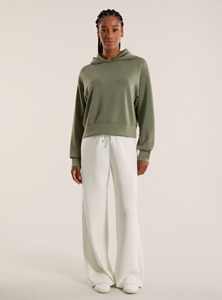 เสื้อฮู้ดสวมหัวรุ่น Cropped สำหรับผู้หญิงฤดูหนาวโลโก้ด้านหน้าพิมพ์ลายตามสั่ง100% ผ้าฝ้ายน้ำหนักเบากิจกรรมกลางแจ้งลำลอง - Product Image 4