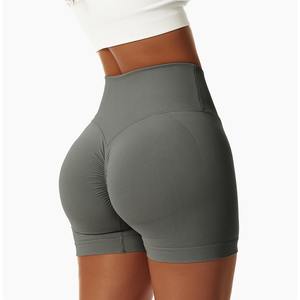 Pantalones cortos de yoga para mujer Cintura alta Correr Gimnasio Entrenamiento Pantalones cortos de yoga Spandex Pantalón corto Atlético - Product Image 6