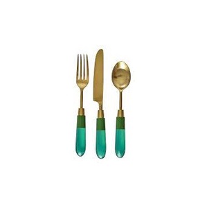 Juego de Cubiertos de Diseño de Lujo con Mango de Resina para el Hogar, Juego de Vajilla para Hotel, Diseño Personalizado, Hecho a Mano - Product Image 1