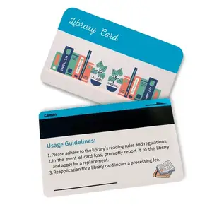 Kartu PVC kustom dengan strip magnetik untuk id, VIP atau kartu bisnis