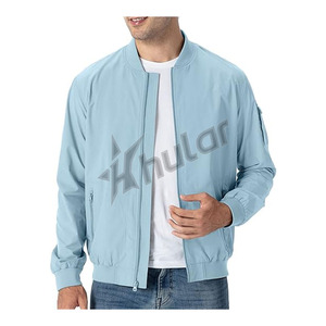 Custom Vintage Zipper Bomber <b>Jacket</b> Men's Nylon Flight <b>Jacket</b> Customized Logo Embroidery Man MA1 <b>Pilot</b> Coat - Product Image 5