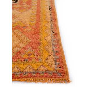 Tapis en laine noué à la main Kiaan grande surface Pae-148 à motif géométrique rouge et orange pour la décoration du salon à la maison 9x12 - pour adolescents - Product Image 4