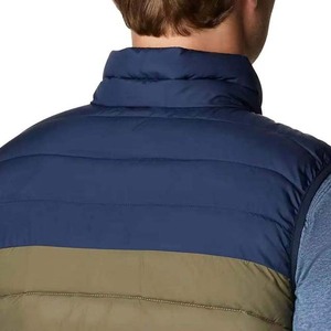 OEM Custom Canvas Waterproof Breathable Reversible Puffer <b>Vest</b> Jacket for <b>Men</b> Winter Sleeveless Outerwear <b>Multi</b> Pockets High - Product Image 5