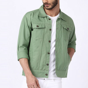 Veste en toile pour homme à manches longues, nouvelle arrivée, fabriquée en usine, design personnalisé, respirante, séchage rapide, veste d'automne à prix avantageux - Product Image 1