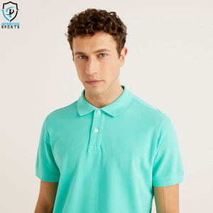 Camiseta informal 100% de algodón para hombre, Polo de manga corta, Camiseta clásica europea ajustada - Product Image 6