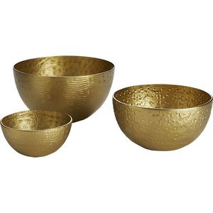 Cuenco para servir de latón puro con superficie pulida de espejo ideal para servir frutas frescas o ensaladas durante la reunión familiar - Product Image 5