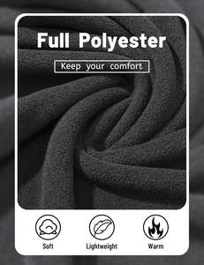 Pull-over à manches longues et fermeture éclair pour hommes, veste de travail doublée en polaire, veste de golf d'hiver à motif personnalisé, décoration disponible - Product Image 4