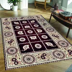 Tapis au design vintage, tapis à motifs floraux vintage, tapis imprimé, tapis doux non tissé - Product Image 2