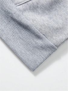 Sudadera con Capucha para Hombre, Estilo Casual, con Cordón Ajustable, Hombros Caídos, Bolsillos Bordados, 100% Algodón, Talla Grande, Transpirable, para Invierno - Product Image 3