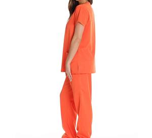 ชุดสครับแพทย์แบบยูนิเซ็กซ์ ดีไซน์ล่าสุด คุณภาพสูง ระบายอากาศได้ดี สวมใส่สบาย ยืดหยุ่นได้  รับผลิตตามสั่ง สีและโลโก้ตามต้องการ บริการ OEM ยอดนิยม - Product Image 2