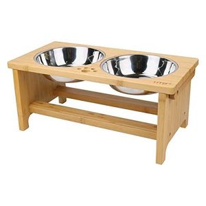Support de bol pour animaux de compagnie en bois de luxe |   Artisanat de haute qualité |   Prix d'usine en gros - Product Image 1