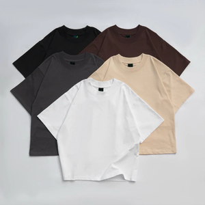 Men's <b>Extra</b> <b>Large</b> Sports Wear T-Shirt Customizable Wholesale Casual Black White Loose Knitted Eco-Friendly Solid Plain Dyed - Product Image 6
