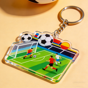 <span class=keywords><strong>Porte</strong></span>-clés <span class=keywords><strong>photo</strong></span> vierge <span class=keywords><strong>en</strong></span> acrylique personnalisé, souvenir sportif Coupe de Football Créative 2026, <span class=keywords><strong>en</strong></span> gros - Product Image 2