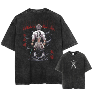 2026 último diseño de media manga boxy fit oversize DTF impreso camiseta angustia sunfade algodón camisa para Hombre Ropa OEM ODM - Product Image 2