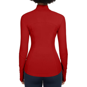 Veste de sport à fermeture éclair intégrale pour femme, haut léger et extensible, vêtements de yoga doux, entraînement confortable, mélange de nylon et de spandex - Product Image 3