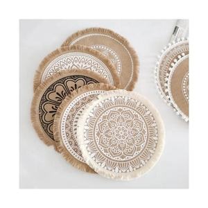 Mantel de Lujo al por Mayor para Mesa de Comedor, Diseño Bordado Personalizado con Borlas, 100% Algodón, Impermeable, Duradero y Personalizable - Product Image 4