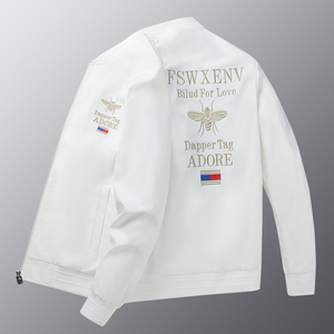 เสื้อแจ็คเก็ตวาร์ซิตี้ผู้ชายแบบลำลองสั่งทำพิเศษ คอตั้ง คุณภาพพรีเมียม  มีจำหน่ายหลายสี - Product Image 5