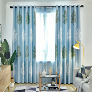 Pianta a foglia nordica lascia <span class=keywords><strong>tende</strong></span> finite ombreggiatura nordica semplice camera da letto moderna tessuto per <span class=keywords><strong>tende</strong></span> ispessito per bambini - Product Image 5
