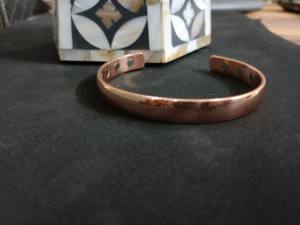 Premium Handmade Pure <b>Copper</b> <b>Magnetic</b> Therapy <b>Bracelet</b> For Arthritis Relief High Quality Metal Adjustable Mesh Design Bangle - Product Image 5
