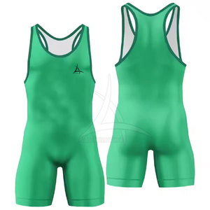 Premium Quality Customizable Quick Dry Eco-Friendly Breathable Men's Adult <b>Wrestling</b> <b>Singlet</b> for Weight Lifting - Product Image 5