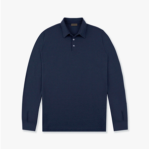 T-shirt décontracté pour homme de haute qualité, 240 g/m², manches longues, uni, 100 % coton, respirant, en provenance du Bangladesh - Product Image 5