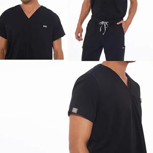 Vente en gros Uniforme d'allaitement unisexe pour médecins et infirmières Ensembles de gommage extensibles pour femmes Ensembles d'uniformes Scrubs d'allaitement médical - Product Image 4