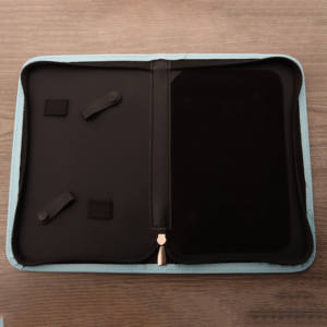 Professional PU Leather Scissor Case Custom Logo Foldable Bag for Pet Grooming & Barber <b>Shears</b> - Product Image 3