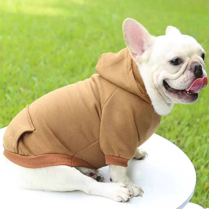 New Pet Blank Pocket Hoodie Sweater Pet Puppy Clothes Dog Coat Hat Clothing Dog Jacket Winter
