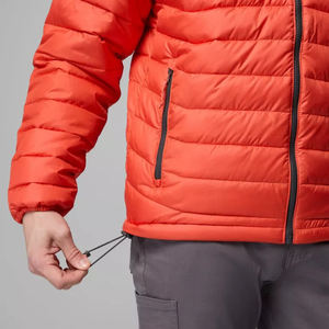 เสื้อแจ็คเก็ตผู้ชายแบบมีปกตั้ง ทอจากวัสดุรักษ์โลก ระบายอากาศได้ดี พร้อมโลโก้ด้านหน้า บริการ OEM แขนยาว แบบเย็บติดกัน - Product Image 4