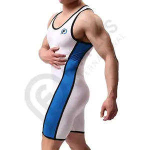 Singlet gulat pria binaraga kualitas terbaik rompi Singlet gulat olahraga Singlet untuk pria