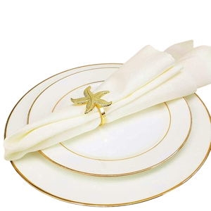 Ensemble d'anneaux de serviette de cerf en métal de haute qualité 4 anneaux de serviette élégants pour Table de mariage porte-serviettes décoratif en tissu stocké - Product Image 6