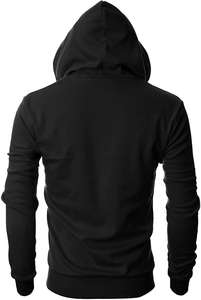 2024 unisexe sweat à capuche zippé 100% coton sweat respirant pull Streetwear Fitness sport broderie personnalisée grande taille sans couture - Product Image 3