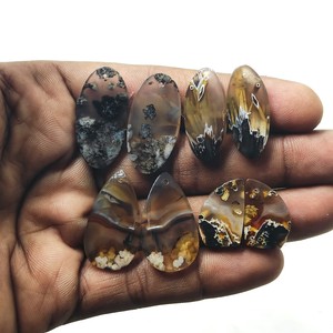 La mejor calidad Natural raro pavo ágata par pendiente fábrica taladro piedras preciosas sueltas pendientes de piedras preciosas de alta calidad - Product Image 2
