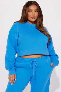 Chaud dernier Style personnalisé couleur unie femmes survêtement fabrication meilleure qualité Fitness Joggers en gros vêtements d'hiver survêtements - Product Image 5