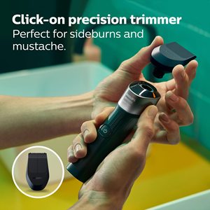 Rasoir Électrique Rechargeable Humide/Sec, Tondeuse Rotative Sans Fil, Étanche IPX7, Langue d'exploitation Allemande, Pochette de Remplacement - Product Image 5