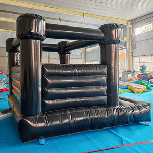 Château gonflable noir impressionnant, le favori des enfants, pour le plaisir en plein <span class=keywords><strong>air</strong></span>, les fêtes sombres, les mariages et comme lit de saut pour structure gonflable - Product Image 5