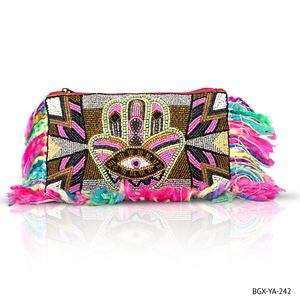 Pochettes brodées de qualité haut de gamme 100% Viscose matériel élégant été plage sac à main pour femmes OEM ODM vente en vrac - Product Image 1