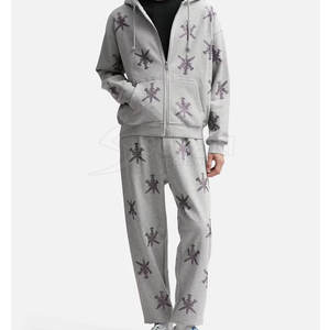 Pantalon en coton et polyester de qualité supérieure pour hommes avec strass Vêtements d'extérieur Taille personnalisée Designs OEM Pantalon avec strass - Product Image 5