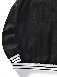 Veste de baseball réversible de luxe en laine pour hommes Veste universitaire de style letterman Veste respirante à décor brodé pour hommes - Product Image 2