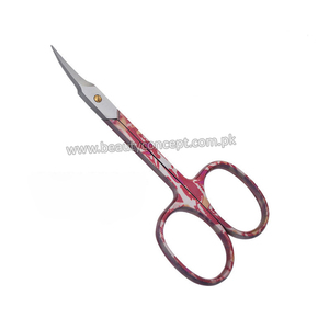 Ciseaux à cuticules multifonctionnels en acier inoxydable à lame courbée pour droitiers, durables, pour nail art et manucure - Product Image 4