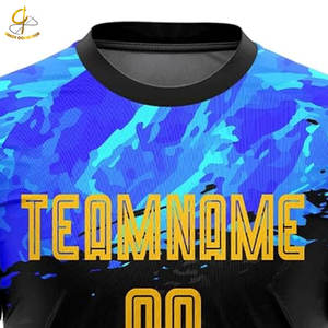 Personnaliser la conception maillot de football maille respirante imprimé maillots de football 100% polyester maillot de football - Product Image 4