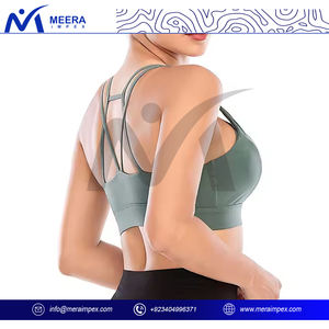 Soutien-gorge de sport pour femmes au design personnalisé, soutien élevé rembourré, vêtements de sport à séchage rapide pour la course, le fitness, l'entraînement et l'entraînement quotidien - Product Image 3