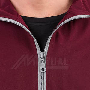 ชุดวอร์มผ้าฝ้าย100% ของผู้ชายชุดเสื้อท่อนบนระบายอากาศได้ดีลายพื้นน้ำหนักเบาแขนยาว - Product Image 6