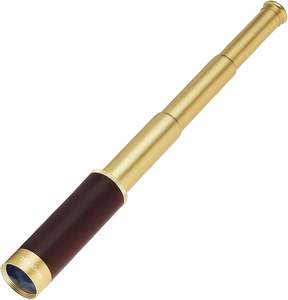 <b>Pirate</b> Monocular Telescope High Powered Zoomable Polished Brass Traditional Spyglass Handheld Bird Watching Hunting Hiking - Product Image 1