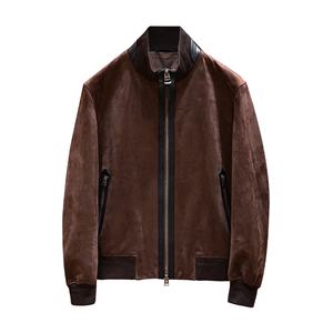 Chaqueta Bomber Personalizada con Logotipo OEM para Hombre, Cuello Alto, Forro Polar, Gruesa, Impermeable, Cortavientos, Transpirable, Tejido Sólido, con Cierre de Cremallera para Invierno - Product Image 1